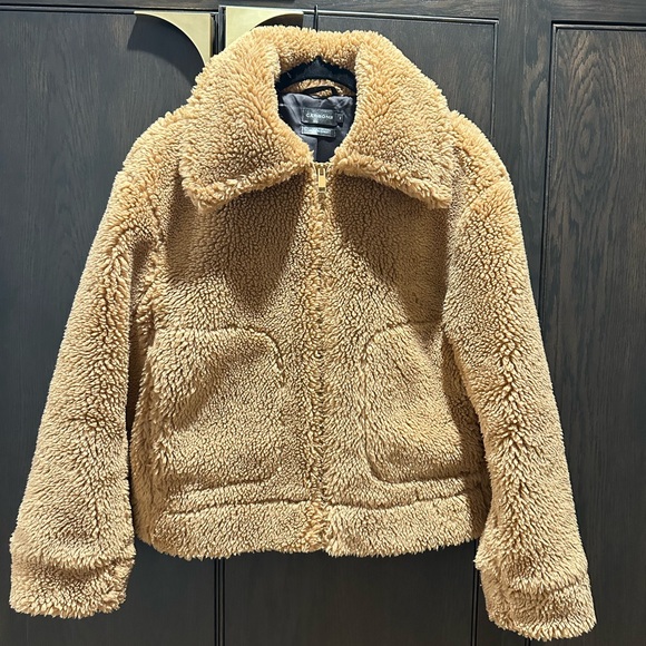 Carbon38  Tan Sherpa Jacket - Picture 3 of 5